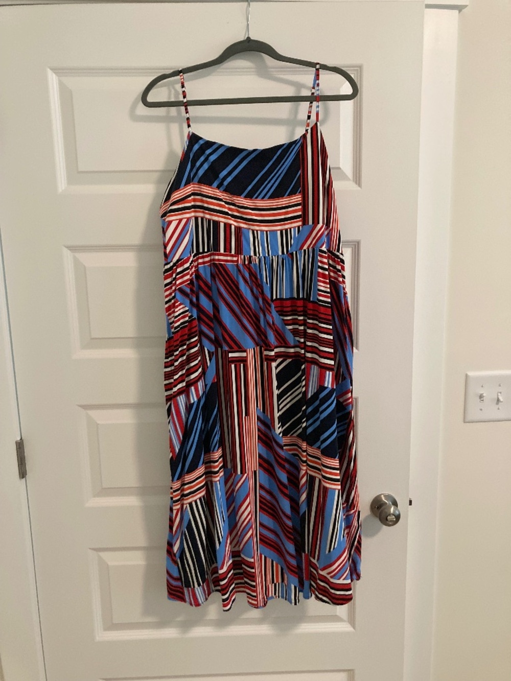Red, White, & Blue spaghetti strap dress